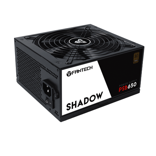 [G-041] POWER SUPPLY FANTECH/ 650W CON CERTIFICACION 80 Plus Bronze (Mod. PSB650 SHADOW)