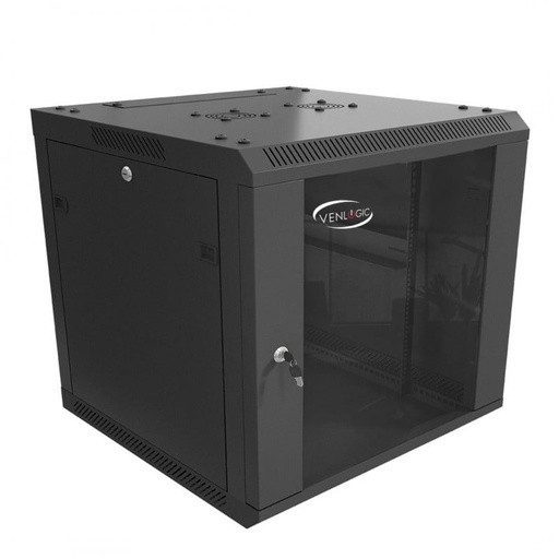 [G-024] GABINETE DE PARED VENLOGIC 9U (Mod. QA6409) , 600mmX450mm, CERRADO