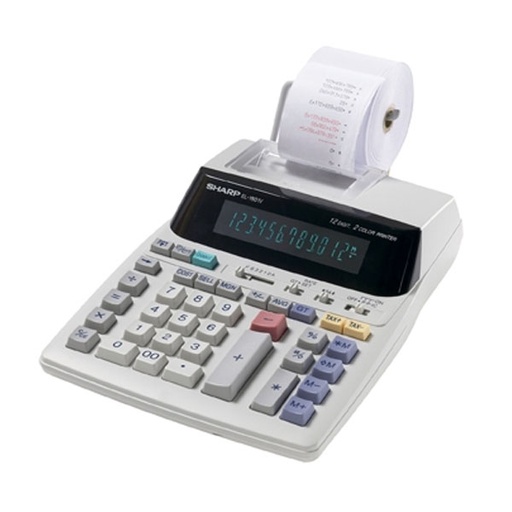 [G-071] CALCULADORA SHARP DE MESA 12 DÍGITOS WHITE (EL-1801V)