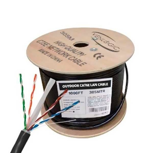 [G-073]  Rollo Cable De Red Venlogic Cat 6 – Exteriores 1000 Pies