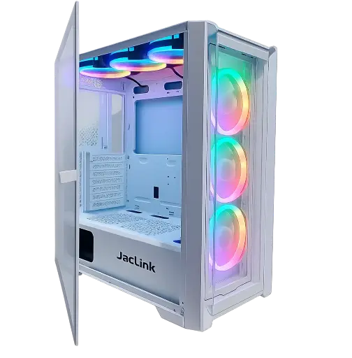 JACLINK CASE GAMING RGB JACL-GC07 WHITE 6FANS