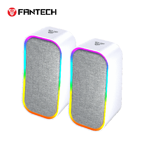 Fantech GS304 Groove Blanco Bluetooth USB 6W RGB – Bocina Gamer Compacta